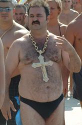 hairy beach dude for jesus
